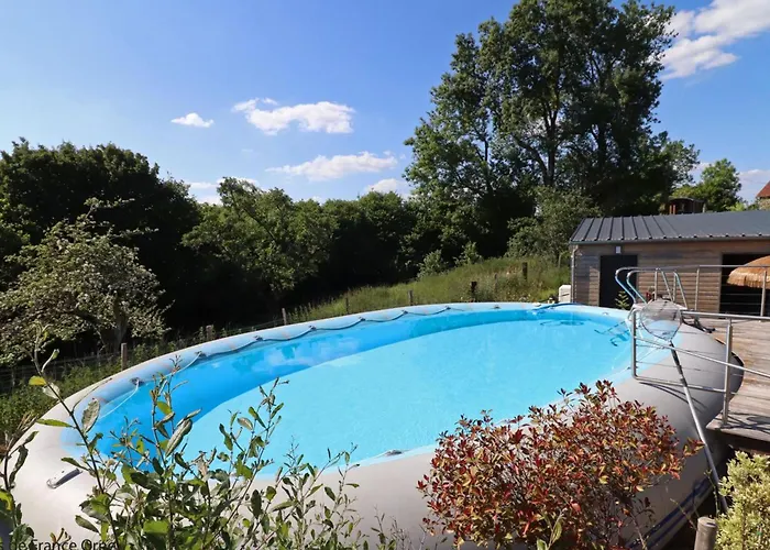 Semesterbostad Maison Independante Avec Nordique, Piscine Partagee Et Jardin - Fr-1-497-116